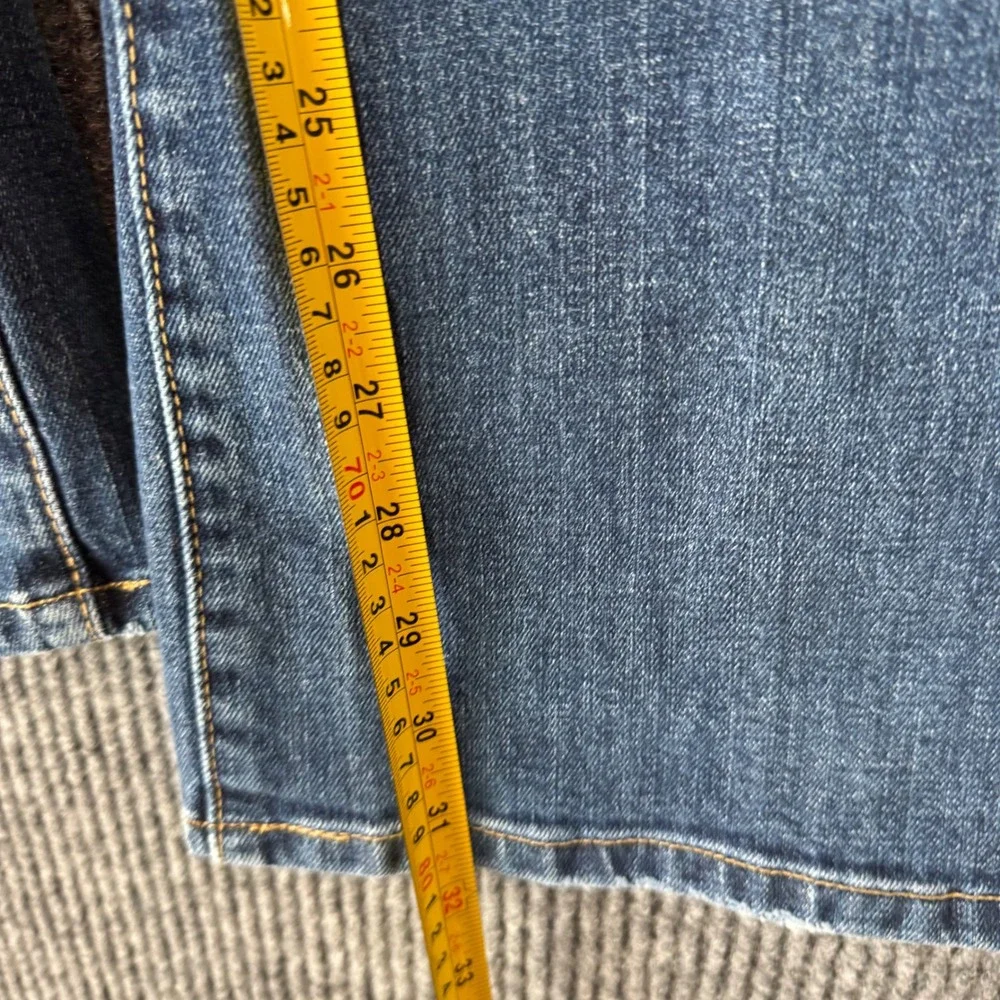 Levi's 515 Bootcut Jeans Women 6M Dark Wash Mid Rise Embellished‎ Pockets Denim